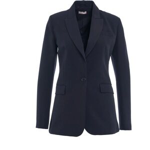 Liu Jo Navy Single-Button Blazer